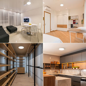 Plafonnier LED ultra-fin à montage en saillie au design moderne, 5 températures de couleur sélectionnables, certifié ETL - Product Image 4