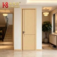 Portes intérieures modernes en PVC, MDF et polymère, sur mesure, à isolation acoustique, construction durable, pour villa, hôtel, appartement, chambre, salle de bain