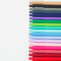 Stylo bille rétractable multicolore personnalisable avec logo, encre noire et bleue, pour promotion d'entreprise et fournitures de bureau