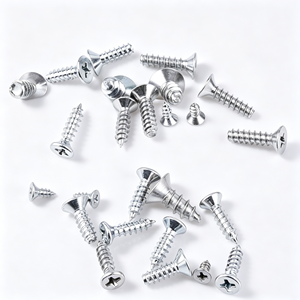 Vis autotaraudeuses à tête fraisée Phillips en acier au carbone GB846, plaquées zinc, pour la vente en gros - Product Image 3