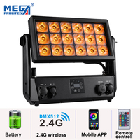 Étanche 18x20W RGBWA UV 6in1 sans fil batterie LED ville mur rondelle lumière IP65 DMX512 pour scène mariage fête DJ