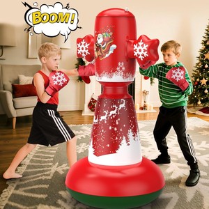 Colonne de boxe gonflable de Noël pour l'entraînement au Taekwondo et aux arts martiaux, jouet de pratique pour l'intérieur - Product Image 4