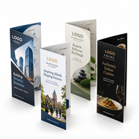 Brochure pliée en trois, impression offset sur mesure, vente en gros OEM - Carton écologique et papier kraft pour affichage publicitaire