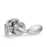 Poignée de porte à levier en alliage de zinc pour porte en bois
