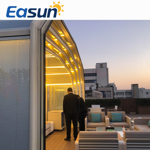 بيت زجاجي صيني حديث كبير لجميع المواسم ، بيت زجاجي ، فيلا من الألومنيوم مسبق الصنع ، زجاج مزدوج مزجج مزدوج ، زجاج منخفض - Product Image 3