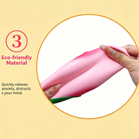 Balle anti-stress en PU, jouet sensoriel souple, mignon, pour soulager la pression, taille 4 pouces, vente en gros, personnalisable, unisexe, rose
