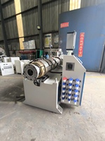 Extrudeuse de tuyaux coniques HDPE/PVC/PP à double vis et contre-rotation Beilijia, rapport L/D 34:1, vitesse de vis 120 tr/min, puissance 133 kW, PLC