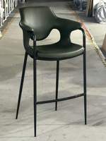 Tabouret de bar moderne en bambou de style nordique pour hôtel, restaurant, cuisine commerciale, îlot et réception