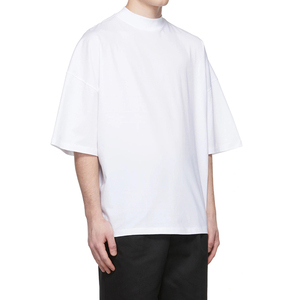 Summer Drop Shoulder Designer Shirt Streetwear <b>Plain</b> Oversized T-shirt Heavyweight 100% Cotton Blank T Shirt Manufacturer - Product Image 3