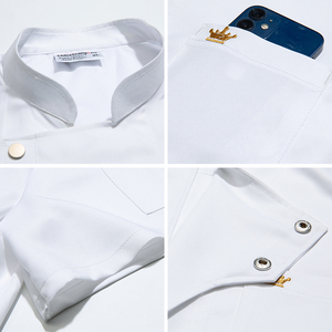 Giacca <span class=keywords><strong>da</strong></span> <span class=keywords><strong>Lavoro</strong></span> Stile Chef <span class=keywords><strong>per</strong></span> <span class=keywords><strong>Ristorazione</strong></span> e Hotel, Uniforme <span class=keywords><strong>da</strong></span> Cuoco all'Ingrosso - Product Image 2