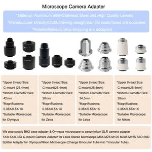 Adaptateur de caméra à monture 0.63 X C pour microscope <span class=keywords><strong>Olympus</strong></span> Trinocular - Product Image 6