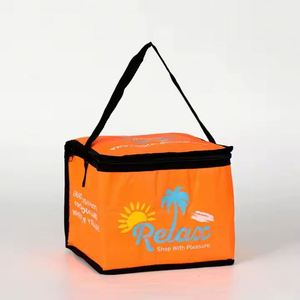 Bolsa de Almuerzo Plegable Personalizada, Lonchera Aislada, Resistente al Agua, a Prueba de Fugas, Bolsa Refrigerante Suave Negra, Capacidad para 6 Latas - Product Image 2