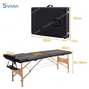 Camilla de masaje portátil de madera plegable ajustable multifuncional - Product Image 5