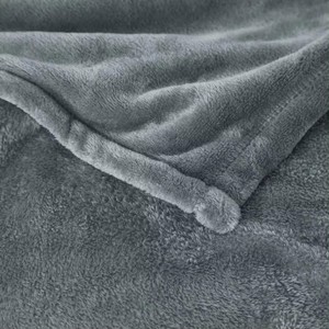 Fábrica al por mayor súper suave gris franela de lujo polar foto impresa DIY manta logotipo personalizado para cama sofá Oficina - Product Image 2