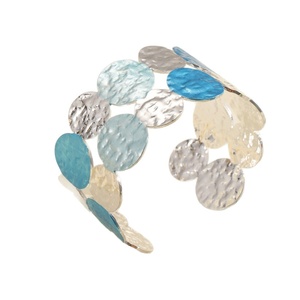 Jingciren Boutique Fashion personalized round metal <b>bracelet</b> multicolor cartoon cute simple opening <b>bracelet</b> manufacturers <b>cross</b> - Product Image 5