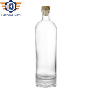 750Ml Siêu Cao Cấp Nặng Cơ Sở Chai Thủy Tinh Cho Sang Trọng Vodka Gin <span class=keywords><strong>Whiskey</strong></span> Tequila Rỗng Tùy Chỉnh Tinh Thần Rượu Chai Với Nút Chai - Product Image 6