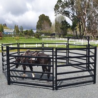 Venta de vallas y puertas de la granja de vallas de acero de vallas de caballos galvanizadas en caliente