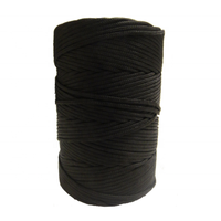 Corde en nylon tressé léger de 2mm en gros de Chine Cordon en polyamides polyvalent noir et blanc pour le camping et la randonnée