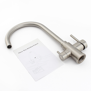 Grifo <span class=keywords><strong>de</strong></span> Cocina <span class=keywords><strong>de</strong></span> Acero Inoxidable 304 <span class=keywords><strong>de</strong></span> Tres Vías, Dispensador <span class=keywords><strong>de</strong></span> <span class=keywords><strong>Agua</strong></span> Fría/Caliente/Purificada <span class=keywords><strong>de</strong></span> un Solo Orificio, Grifo Mezclador <span class=keywords><strong>de</strong></span> 3 Vías - Product Image 5