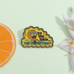 Broches de Esmalte Personalizados al por Mayor con el Personaje del Juego 'Do You Know the Muffin Man', Insignias de Solapa, Joyería Divertida, Regalo para Amigos - Product Image 2