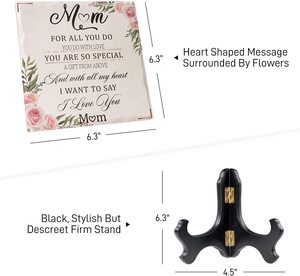 Plaque en céramique personnalisée, cadeau d'anniversaire, décoration de maison, pour fête des mères - Product Image 4