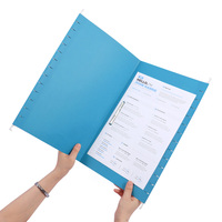 Foska – Lot de 250 dossiers suspendus en papier épais 180 g format FC pour dossiers volumineux, dossiers médicaux, classeur avec crochets ultra-résistants