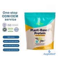 Mélange de boisson protéinée végétale à la vanille, complexe multi-champignons et algues, poudre de protéines végétalienne, gestion du poids, nutrition sportive
