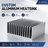 Dissipateur thermique en aluminium extrudé sur mesure de grande taille pour usage industriel