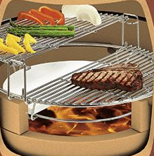 <span class=keywords><strong>Barbecue</strong></span> Kamado en céramique TOPQ de la série Premium, 23 pouces, <span class=keywords><strong>barbecue</strong></span> au charbon de bois, <span class=keywords><strong>fumoir</strong></span>, jardin extérieur - Product Image 4