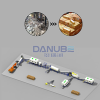 Système de tri des déchets DANUBE, machine de traitement des ordures ménagères, équipement de recyclage avec convoyeur et séparateur
