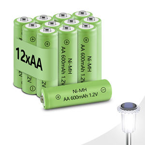 Bateria recarregável de baixa temperatura do hidruro <span class=keywords><strong>1.2V</strong></span> AA 600mah <span class=keywords><strong>Nimh</strong></span> da bateria do metal do níquel-40 graus Celsius 1*12/pack - Product Image 1