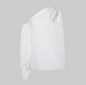 Nuova Moda Autunnale Casual: Top <span class=keywords><strong>Monospalla</strong></span> con Maniche a Sbuffo in 6 Colori per Donna - Product Image 5