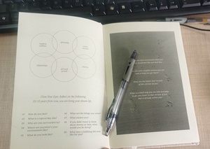 Carnet personnalisé écologique <span class=keywords><strong>en</strong></span> papier B5, couverture rigide <span class=keywords><strong>en</strong></span> tissu de lin, reliure cousue, couverture unie, journal de bien-être et de santé - Product Image 6