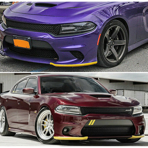 Protecteur de pare-chocs avant Dodge Charger SRT Scat Pack, lèvre de pare-chocs, garniture ABS jaune - Product Image 4