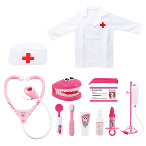 Recién llegado, juego de juguetes de <span class=keywords><strong>Doctor</strong></span>, juego de simulación, kit médico de dentista, juguete educativo, disfraz de juego de rol de <span class=keywords><strong>Doctor</strong></span> para niños - Product Image 5