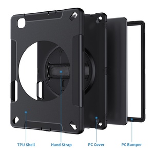 Étui de protection robuste en silicone pour tablette Samsung <span class=keywords><strong>Galaxy</strong></span> <span class=keywords><strong>Tab</strong></span> <span class=keywords><strong>S6</strong></span> <span class=keywords><strong>Lite</strong></span> 10,4 pouces P610 P615 P620 P625 <span class=keywords><strong>P613</strong></span> P619, avec poignée en cuir - Product Image 2