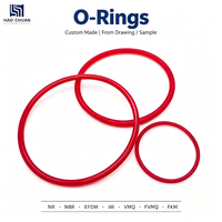 Maßgefertigter Gummi-Dichtungsring Geformter Silikon-O-Ring Shore 20-80A Härte ±0,05mm Hochtemperatur-Ölbeständige VMQ-Dichtung für Rohrleitungen