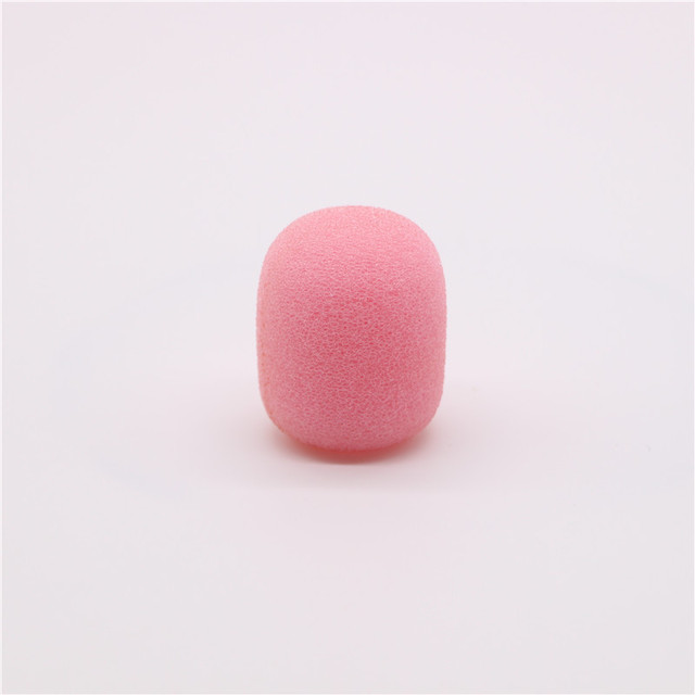 Pink Microphone Sponge Cover Headset Ear Cotton Windshield Foam Mic Cover for Headset Lapel Microphone