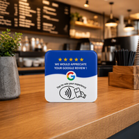 Carte de visite numérique NFC étanche à haute fréquence avec puce NTAG215 en époxy, étiquette personnalisée pour avis Google, promotion hôtelière, lien numérique