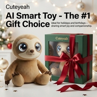 Sloth AI Electric Interactive Plush Toy Cuteyeah CL129 2026 New Arrival Gift for Kids Soft Stuffed Animal Holiday Mystery Box