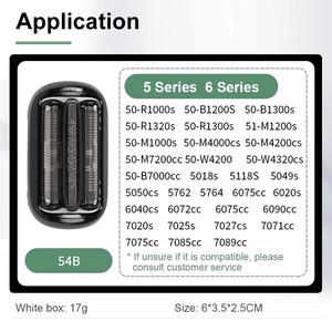 Repuesto de Cuchilla USB para <span class=keywords><strong>Afeitadora</strong></span> <span class=keywords><strong>Braun</strong></span> Serie 5/6 54B, Compatible con Batería de Iones de Litio, <span class=keywords><strong>Afeitadora</strong></span> Portátil para Cara y Cuerpo - Product Image 5
