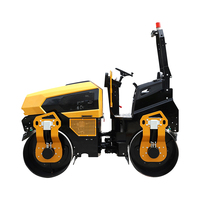 Mini-compacteur routier hydraulique vibrant pour petites machines de construction, 4 tonnes, double tambour, pour asphalte, à vendre