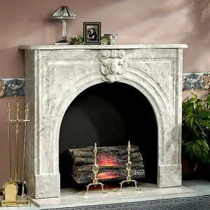 家居装饰天然石维多利亚风格大理石壁炉