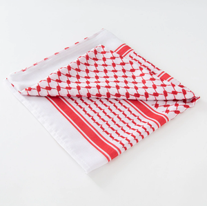 In (không dệt mẫu) Polyester đầu đỏ Xanh trắng đen kuffiyeh palestine Shemagh unisex khăn palestinian - Product Image 5