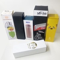 Boîte en carton ondulé pour emballage de tasses thermiques, avec impression offset, personnalisable, pliable, sans stock