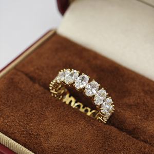 Bague en alliage de cobalt-chrome plaqué or 18 carats moderne UM Jewelry, vente en gros, unisexe/hommes/femmes, usage quotidien, cadeau d'anniversaire, décontracté, NGTC - Product Image 4