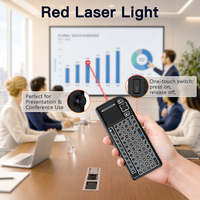 Mini clavier sans fil Rii I8 Pro 2.4G+BT, souris volante, rétroéclairé, télécommande espagnole et française pour Android TV Box, projecteur