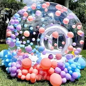 Funworldsport 3M Alquiler al aire libre Camping Carpa de burbujas inflable transparente Carpa de cúpula de burbujas inflable con túnel