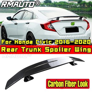Pour Honda Civic 10ème génération 4 portes 2016-2020, kit carrosserie avec becquet arrière en plastique ABS, aileron de coffre arrière, pièce extérieure - Product Image 2