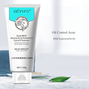 Nettoyant visage pour peaux sensibles, démaquillant, hydratant, à base d'acides aminés et <span class=keywords><strong>de</strong></span> <span class=keywords><strong>lait</strong></span> <span class=keywords><strong>de</strong></span> chèvre - Product Image 2